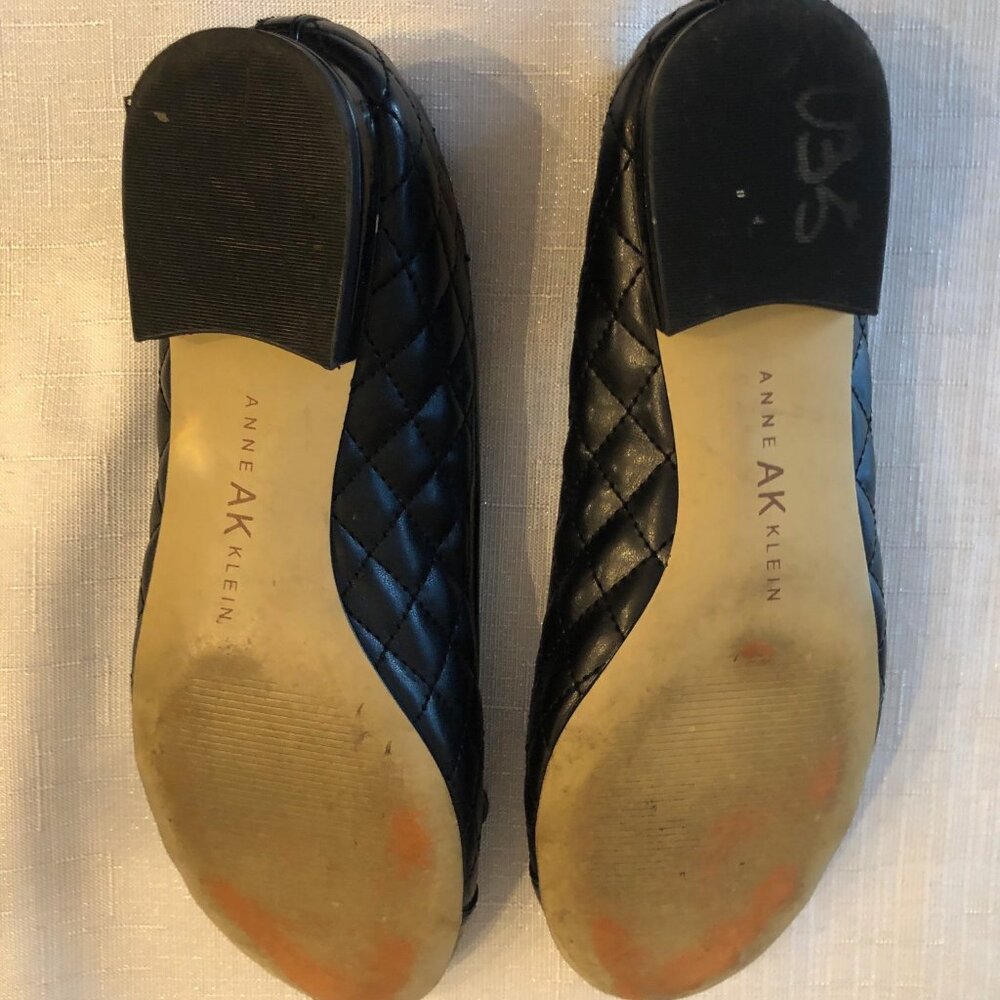 Anne Klein Flex Black Ballet Flats - Size 8 - Picture 4 of 5